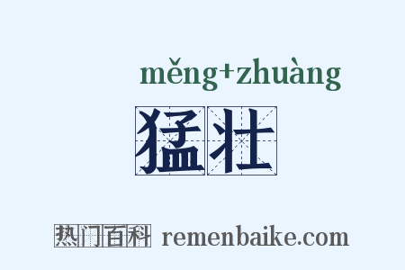猛壮是什么意思的图片
